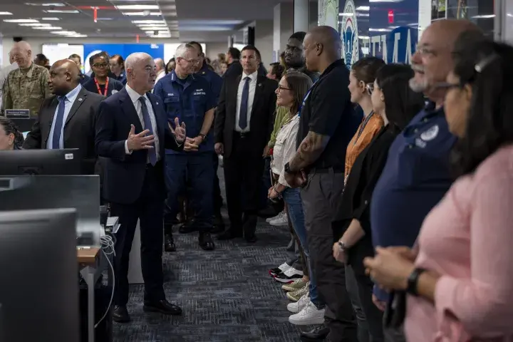 Image: DHS Secretary Alejandro Mayorkas Joins US President Joe Biden at FEMA Headquarters  (034)