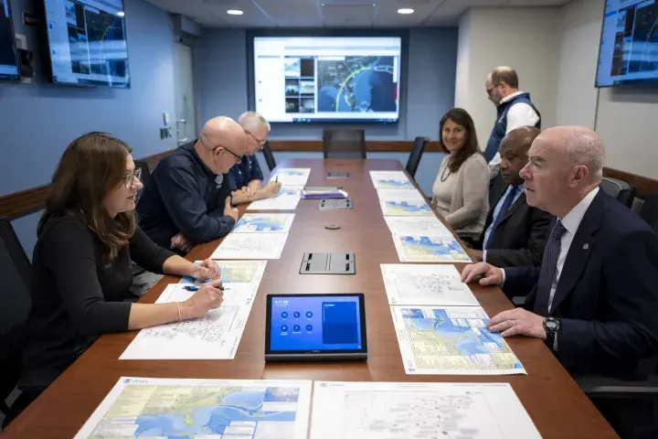 Image: DHS Secretary Alejandro Mayorkas Joins US President Joe Biden at FEMA Headquarters  (037)