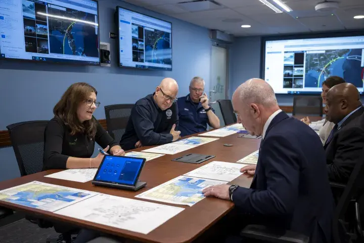 Image: DHS Secretary Alejandro Mayorkas Joins US President Joe Biden at FEMA Headquarters  (038)