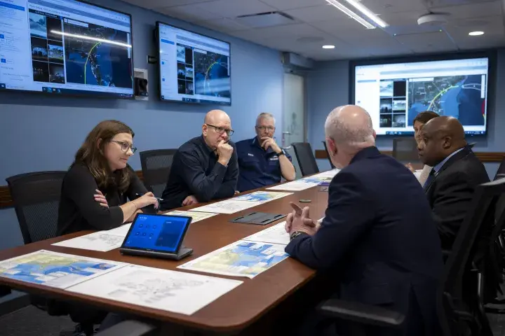 Image: DHS Secretary Alejandro Mayorkas Joins US President Joe Biden at FEMA Headquarters  (039)