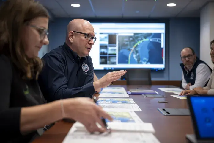 Image: DHS Secretary Alejandro Mayorkas Joins US President Joe Biden at FEMA Headquarters  (041)