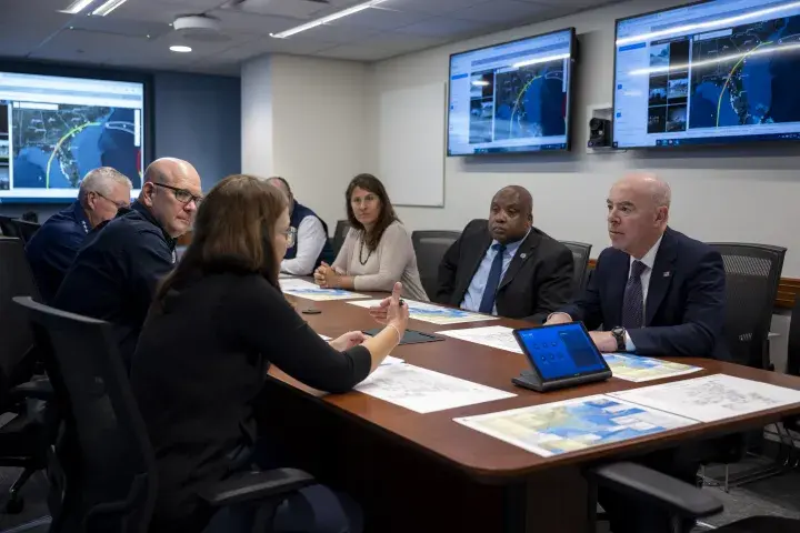 Image: DHS Secretary Alejandro Mayorkas Joins US President Joe Biden at FEMA Headquarters  (043)