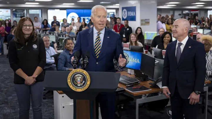 Image: DHS Secretary Alejandro Mayorkas Joins US President Joe Biden at FEMA Headquarters  (049)