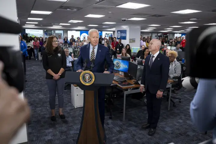 Image: DHS Secretary Alejandro Mayorkas Joins US President Joe Biden at FEMA Headquarters  (050)