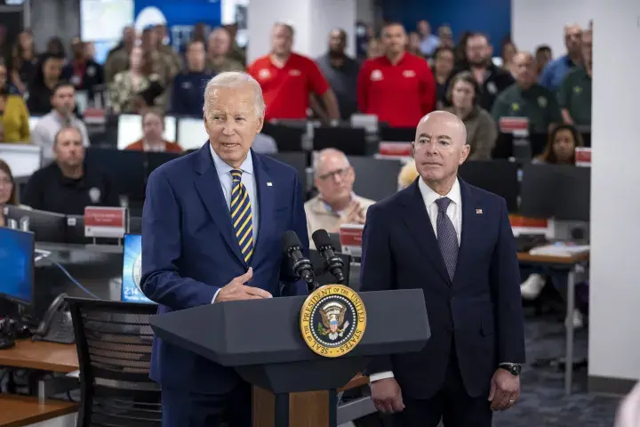 Image: DHS Secretary Alejandro Mayorkas Joins US President Joe Biden at FEMA Headquarters  (058)