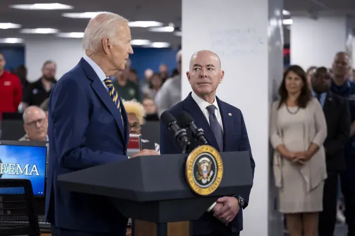 Image: DHS Secretary Alejandro Mayorkas Joins US President Joe Biden at FEMA Headquarters  (061)