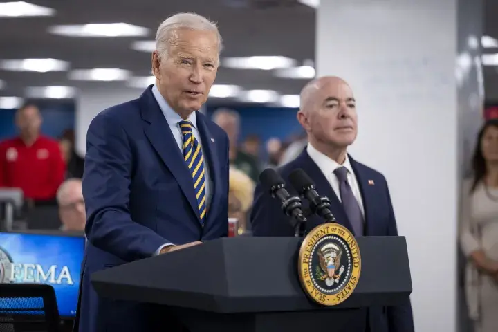 Image: DHS Secretary Alejandro Mayorkas Joins US President Joe Biden at FEMA Headquarters  (064)