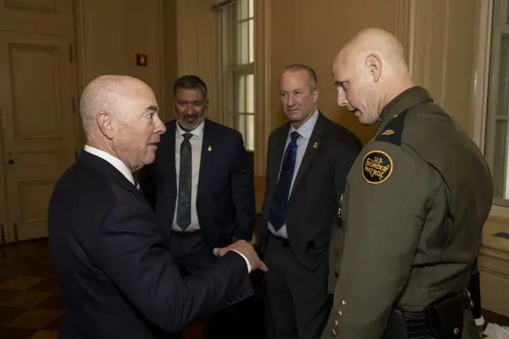 Image: DHS Secretary Alejandro Mayorkas Participates in the CBP Change of Command Ceremony   (001)