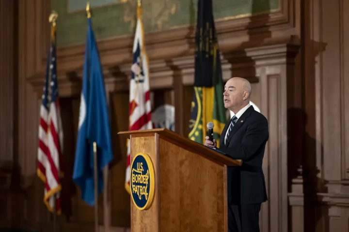 Image: DHS Secretary Alejandro Mayorkas Participates in the CBP Change of Command Ceremony   (027)