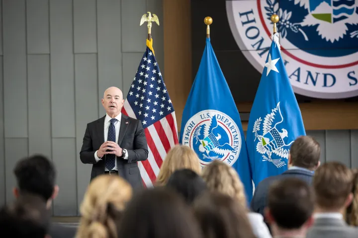 Image: DHS Secretary Alejandro Mayorkas Holds Town Hall (008)