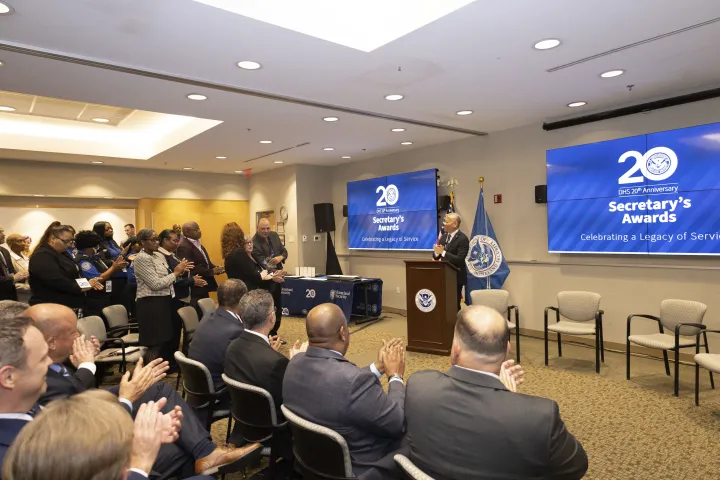 Image: DHS Deputy Secretary John Tien Presents the Secretary’s Award to DHS Employees in ATL  (045)