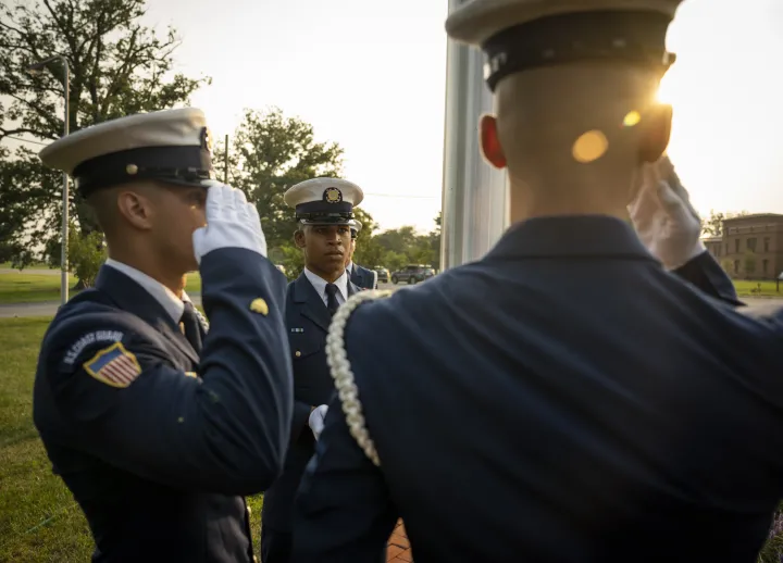 Image: U.S. Coast Guard Ceremonial Honor Guard Prepares for Ceremony (16)
