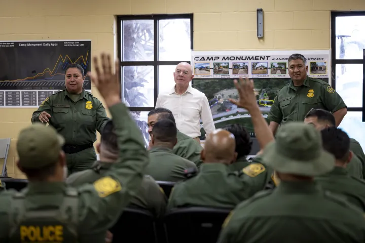 Image: DHS Secretary Alejandro Mayorkas Visits Camp Monument  (181)