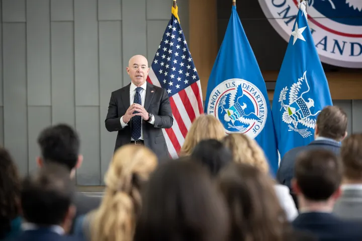 Image: DHS Secretary Alejandro Mayorkas Holds Town Hall (007)