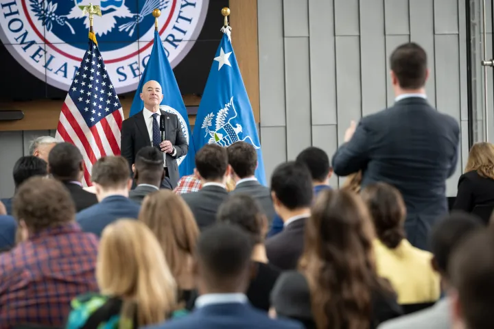 Image: DHS Secretary Alejandro Mayorkas Holds Town Hall (009)