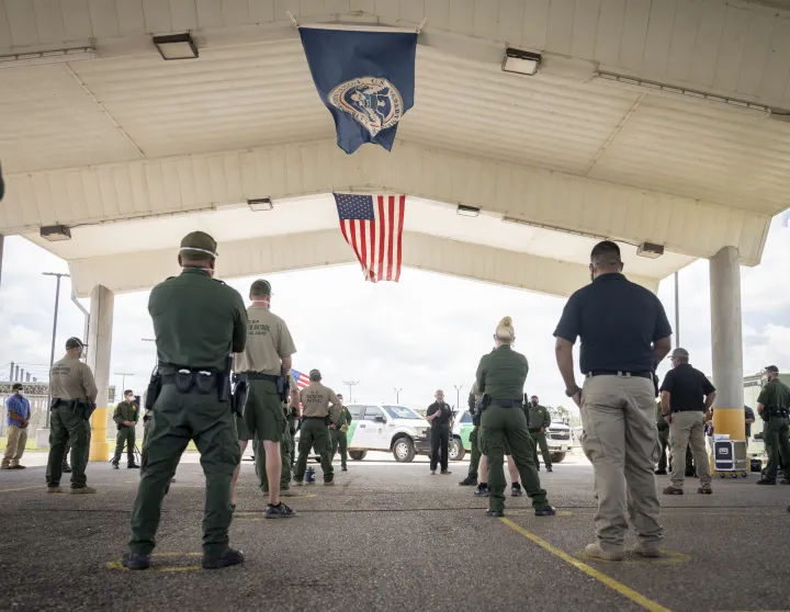 Image: DHS Secretary Alejandro Mayorkas Addresses Border Patrol Personn