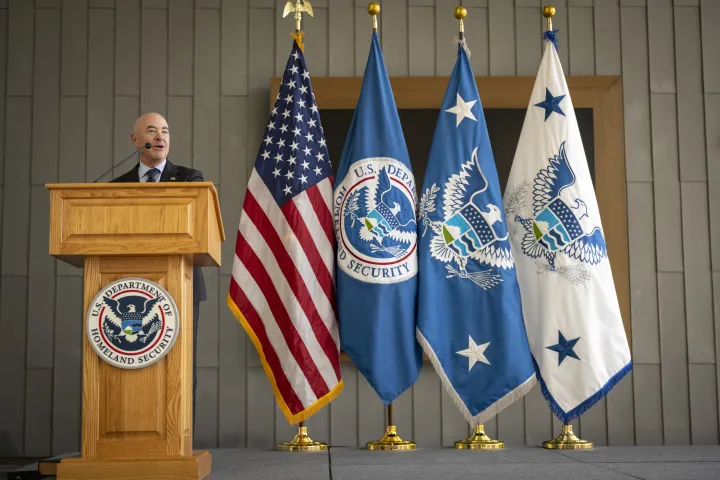 Image: DHS Secretary Alejandro Mayorkas Conducts Swearing-In Ceremony for John Tien (04)