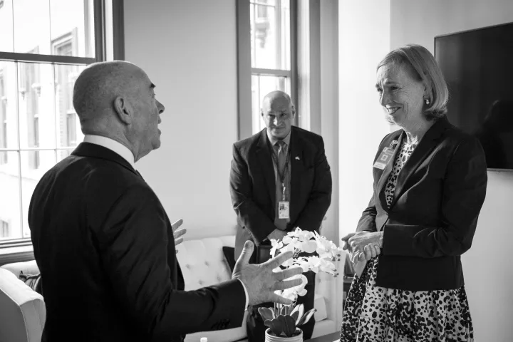 Image: DHS Secretary Alejandro Mayorkas Meets with German Ambassador Emily Haber  (001)