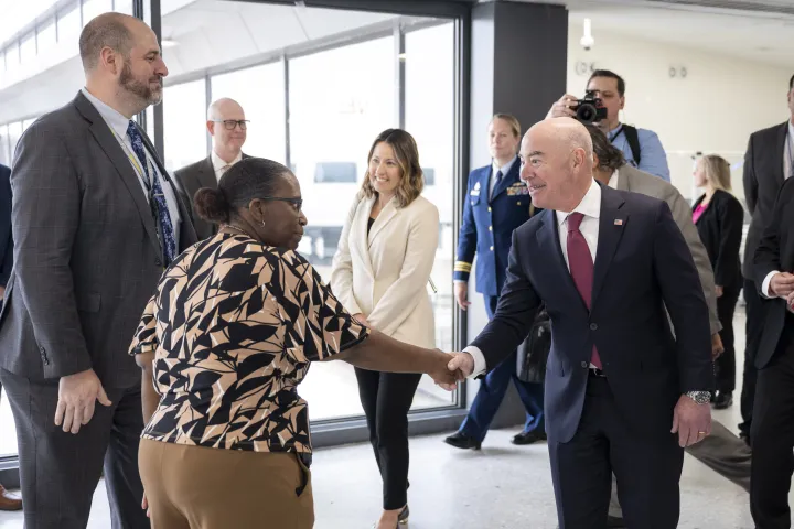 Image: DHS Secretary Alejandro Mayorkas Visits Washington Dulles International Airport (014)