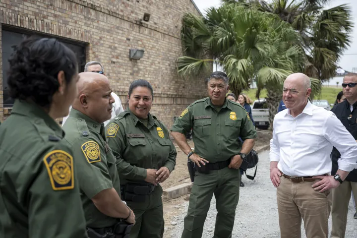 Image: DHS Secretary Alejandro Mayorkas Visits Camp Monument  (116)