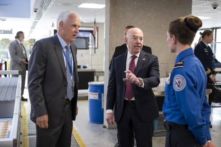 Image: DHS Secretary Alejandro Mayorkas Visits Washington Dulles International Airport (015)