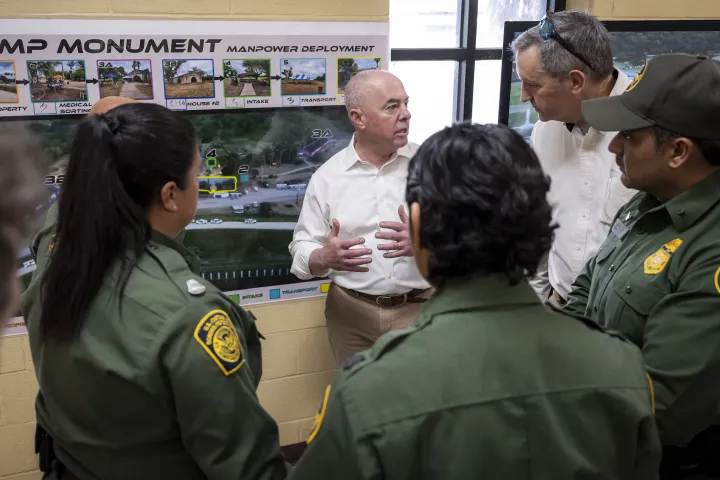 Image: DHS Secretary Alejandro Mayorkas Visits Camp Monument  (128)