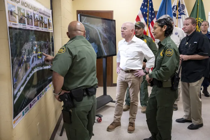 Image: DHS Secretary Alejandro Mayorkas Visits Camp Monument  (126)