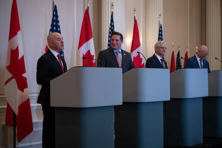 Image: DHS Secretary Alejandro Mayorkas Participates in Press Conference in Canada (028)