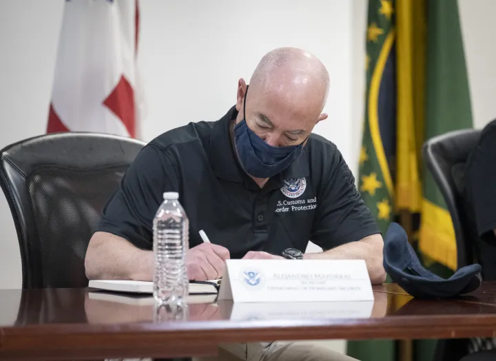 Image: DHS Secretary Alejandro Mayorkas Attends an Operational Brief (11)