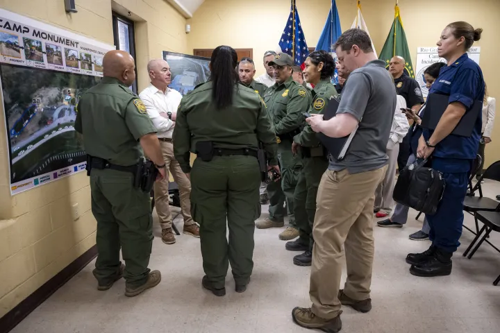 Image: DHS Secretary Alejandro Mayorkas Visits Camp Monument  (129)