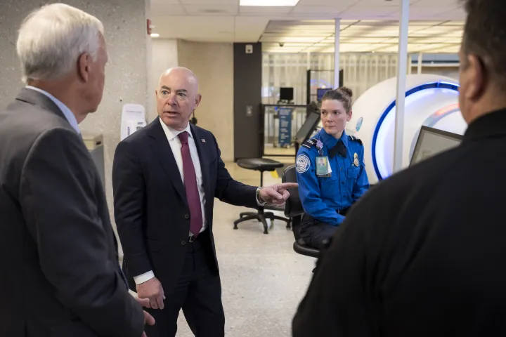 Image: DHS Secretary Alejandro Mayorkas Visits Washington Dulles International Airport (019)