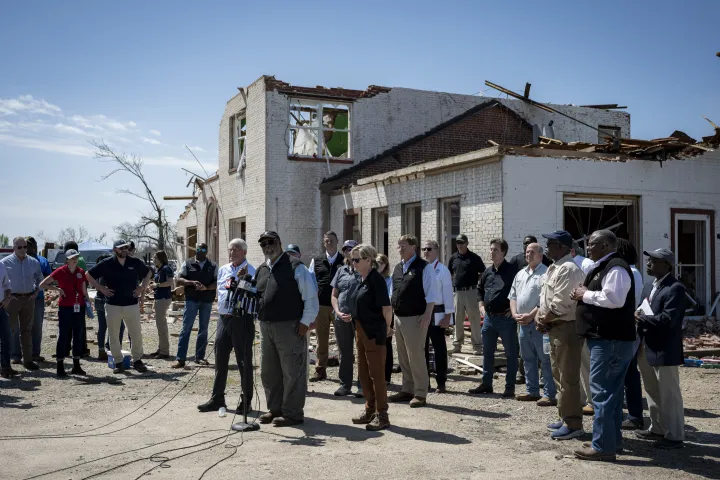 Image: DHS Secretary Alejandro Mayorkas Visits Rolling Fork, Mississippi  (078)