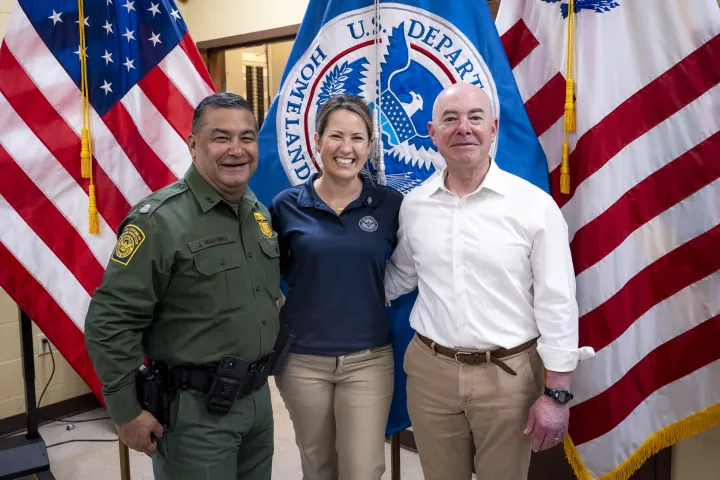 Image: DHS Secretary Alejandro Mayorkas Visits Camp Monument  (197)