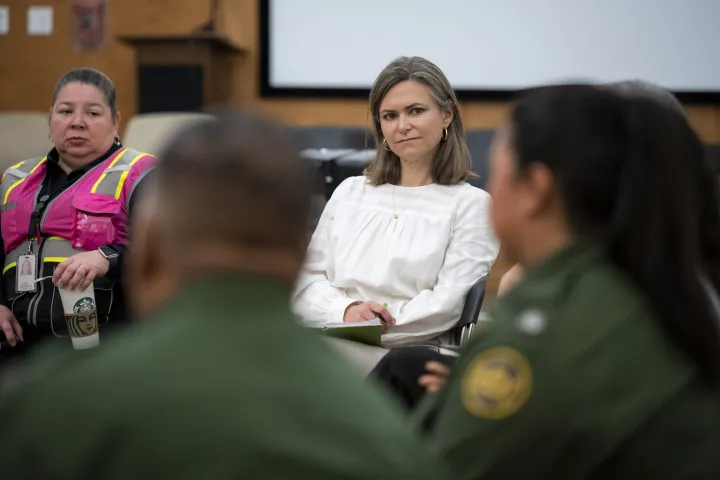 Image: DHS Secretary Alejandro Mayorkas Visits La Plaza at Brownsville Terminal  (097)