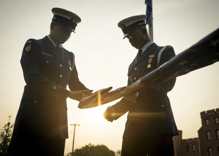 Image: U.S. Coast Guard Ceremonial Honor Guard Prepares for Ceremony (6)