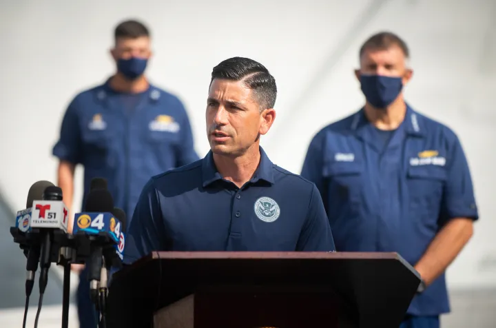 Image: Acting Secretary Wolf Joins USCG Cutter James in Offloading Narcotics (41)