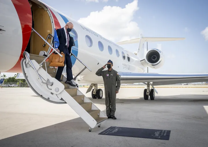 Image: DHS Secretary Alejandro Mayorkas Arrives in Miami, FL (2)