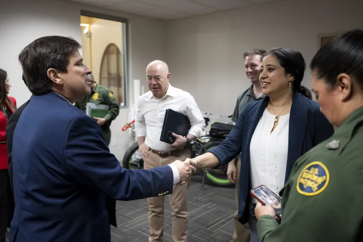 Image: DHS Secretary Alejandro Mayorkas Visits La Plaza at Brownsville Terminal  (080)