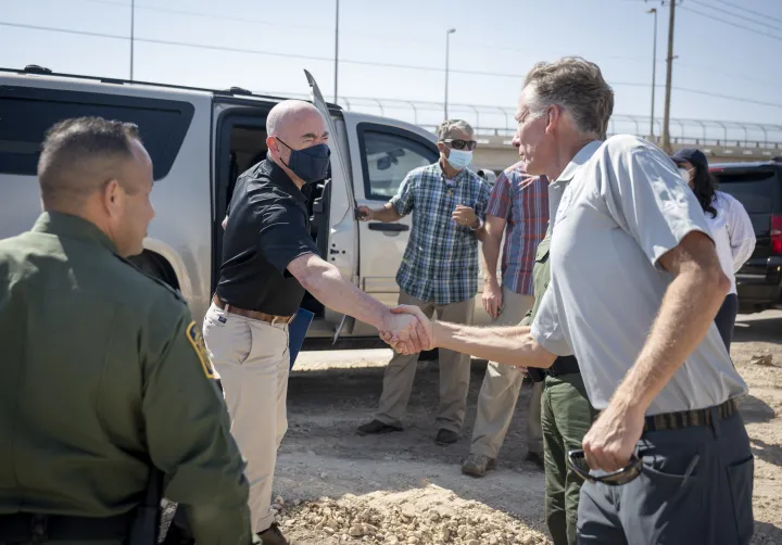 DHS Secretary Alejandro Mayorkas Tours Del Rio International Bridge (2 ...