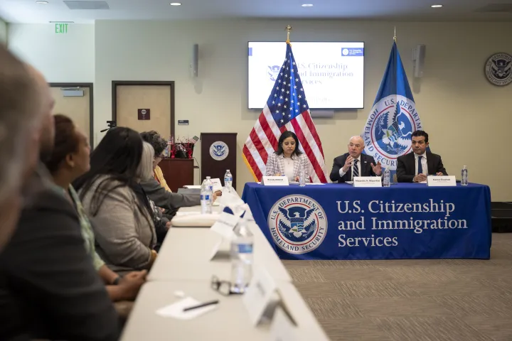 Image: DHS Secretary Alejandro Mayorkas Participates in a Worksite Enforcement Roundtable with Union Leaders  (025)