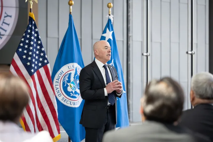 Image: DHS Secretary Alejandro Mayorkas Holds Town Hall (005)