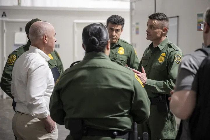 Image: DHS Secretary Alejandro Mayorkas Visits the Donna Processing Center (038)