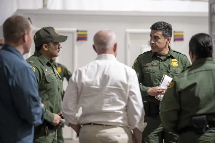 Image: DHS Secretary Alejandro Mayorkas Visits the Donna Processing Center (046)