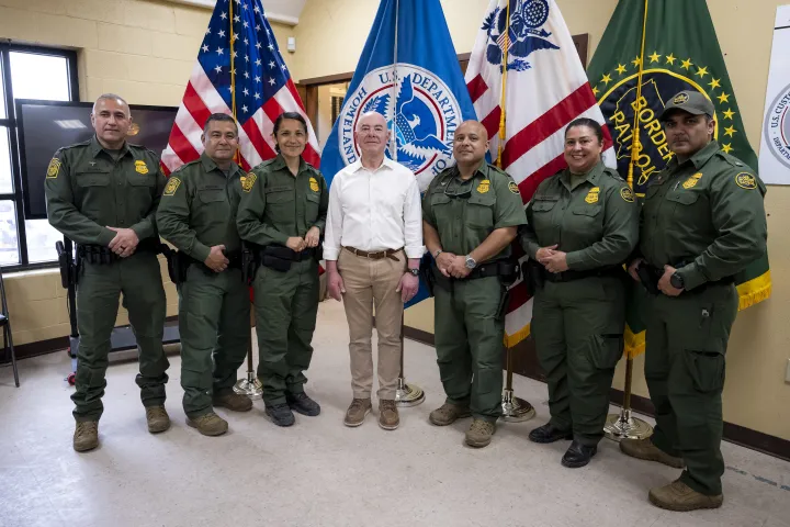 Image: DHS Secretary Alejandro Mayorkas Visits Camp Monument  (195)