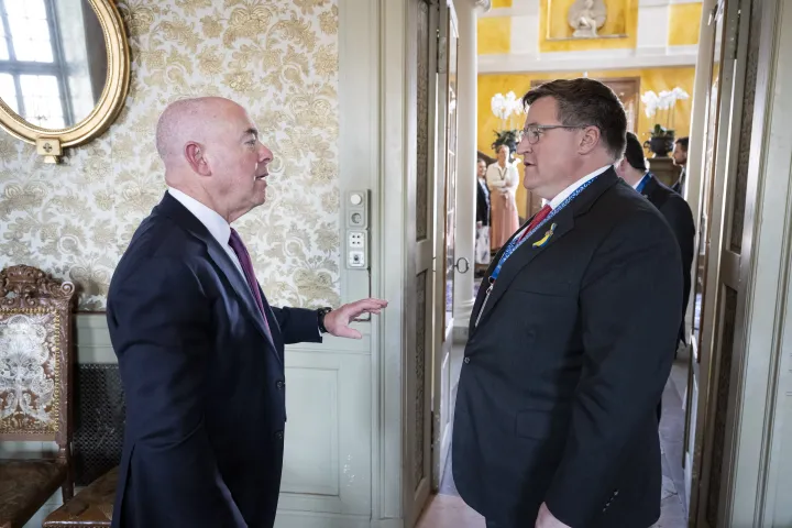 Image: DHS Secretary Alejandro Mayorkas Meets with U.S. Ambassador to Sweden, Erik Ramanathan
 (009)