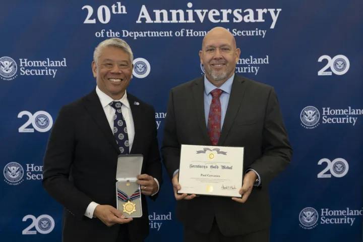 Image: Secretary’s Gold Medal, Paul Cervantes