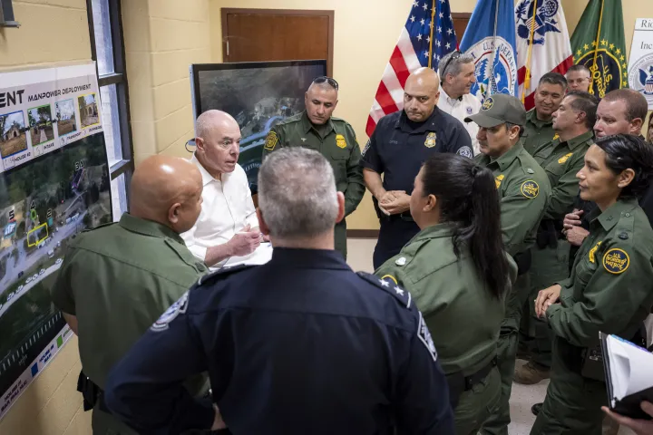 Image: DHS Secretary Alejandro Mayorkas Visits Camp Monument  (131)