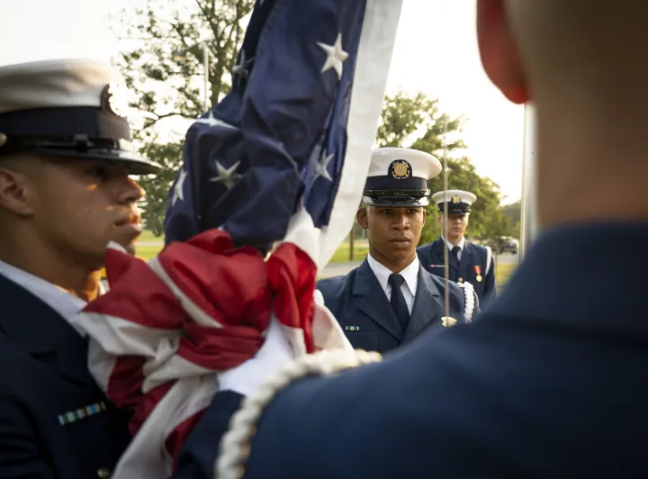 Image: U.S. Coast Guard Ceremonial Honor Guard Prepares for Ceremony (14)