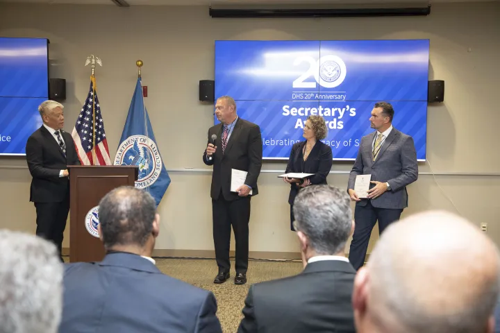 Image: DHS Deputy Secretary John Tien Presents the Secretary’s Award to DHS Employees in ATL  (025)