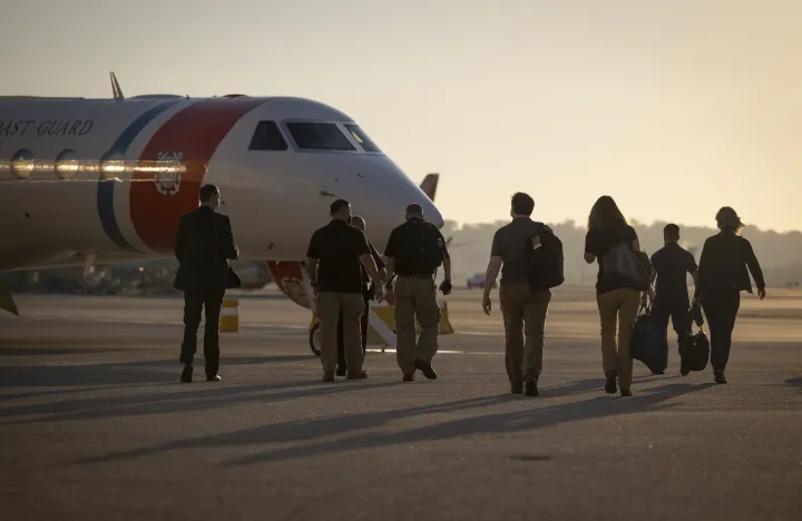 Image: DHS Secretary Alejandro Mayorkas Departs DCA (1)